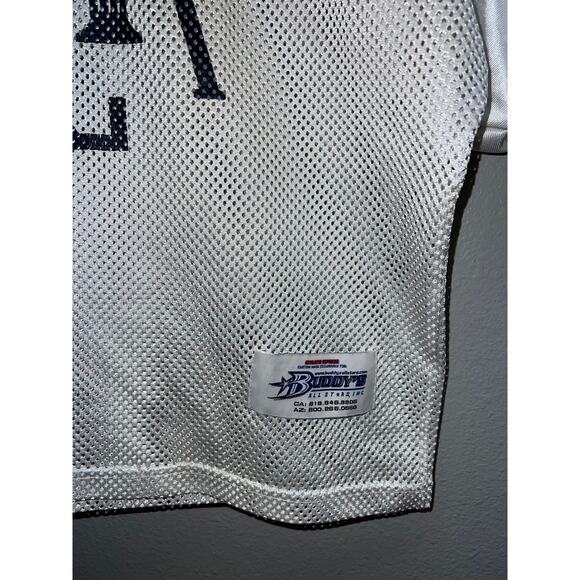 Vintage White Football Practice Jesrey Buddys All Star ALA Mesh Top Large - Picture 4 of 9
